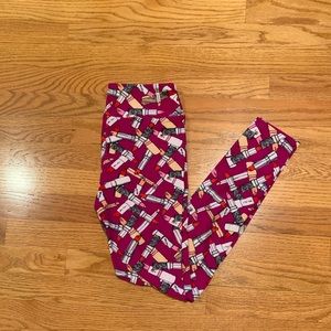 LoLaRoe Lipstick Leggings
